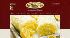 Desktop Screenshot of milasbakery.com